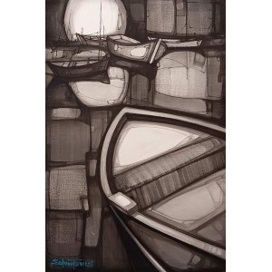 Salman Farooqi, 24 x 36 Inch, Acrylic on Canvas, Seascape Painting, AC-SF-651 Salman Farooqi, 24 x 36 Inch, Acrylic on Canvas, Seascape Painting, AC-SF-651